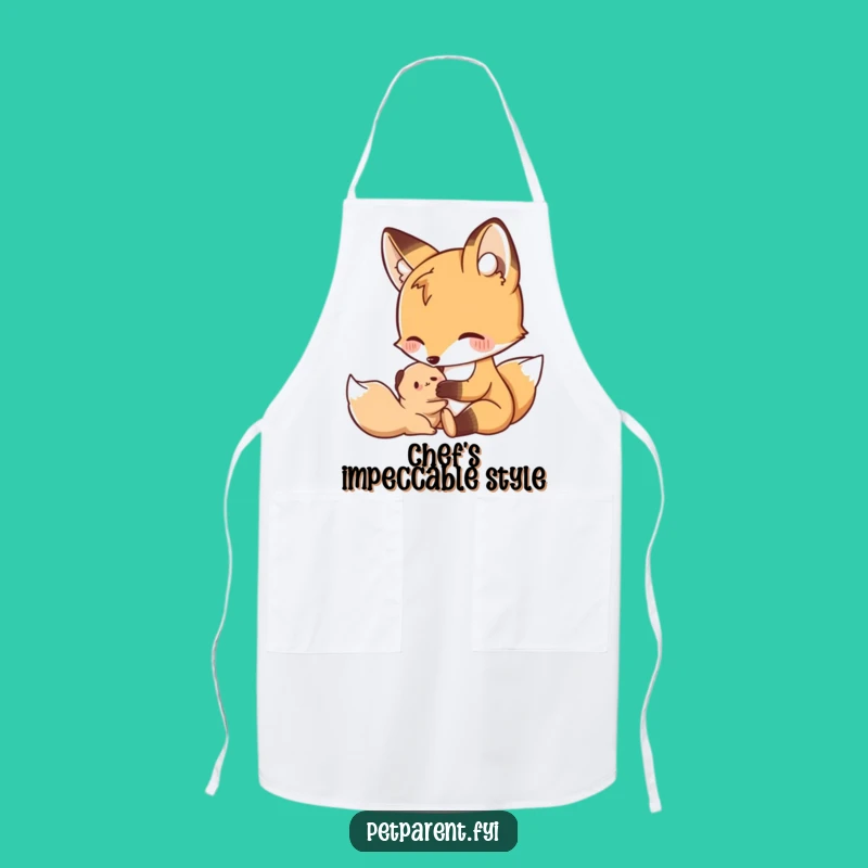 Funny Nurturing Fox Apron - Kitchen Companion For The Caring Chef