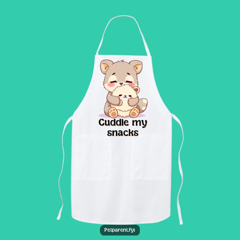 Funny Affectionate Animal Apron: Cook with Kindness and Cuddles