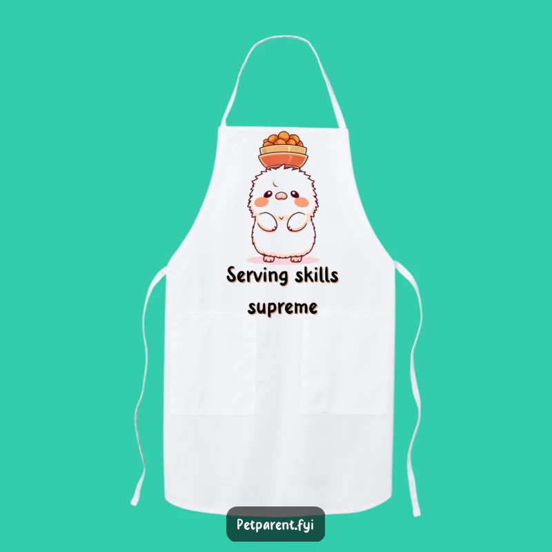 Funny Head Bowl Creature Apron - Kitchen Humor for Juggling Cooks