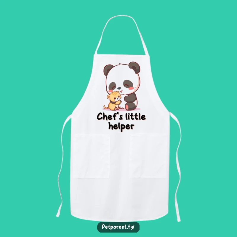 Funny Panda Kitten Apron: Cook with Adorable Companions in the Kitchen