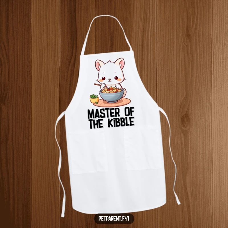 Functional and funny apron depicting a focused squirrel chef at work, essential for any kitchen adventure.