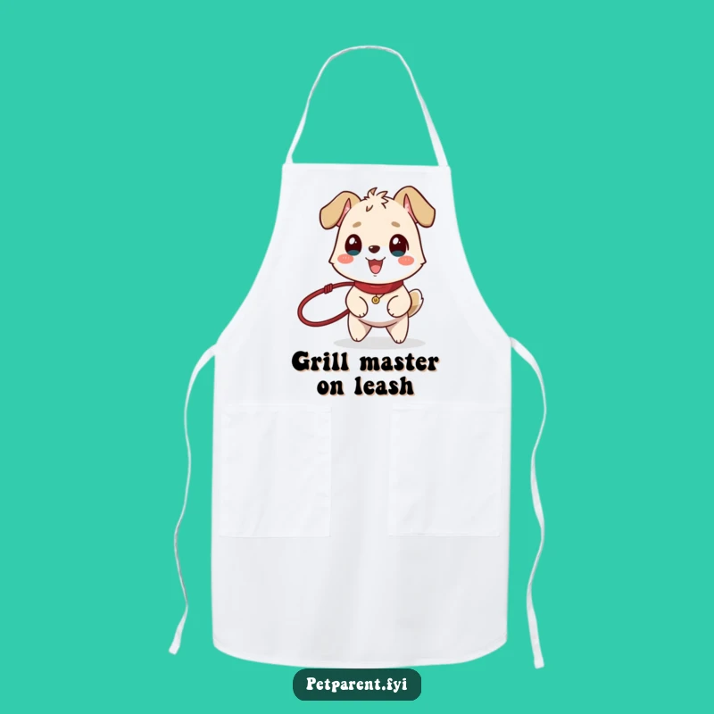 Funny Dog Walker Apron: Happy Animal Leash Accessory For Pet Enthusiasts