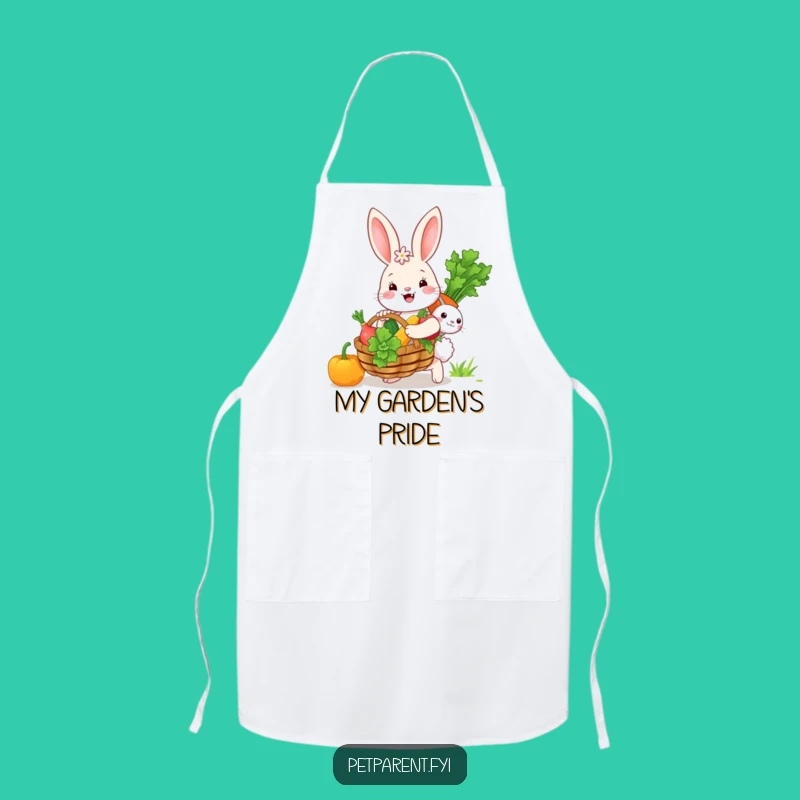 Funny Bunny Veggie Basket Apron: Cook with Charm, The Ultimate Funny Gift