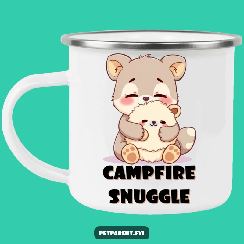 Funny Affectionate Animal Camping Mug: Cozy Brews for Hug Lovers