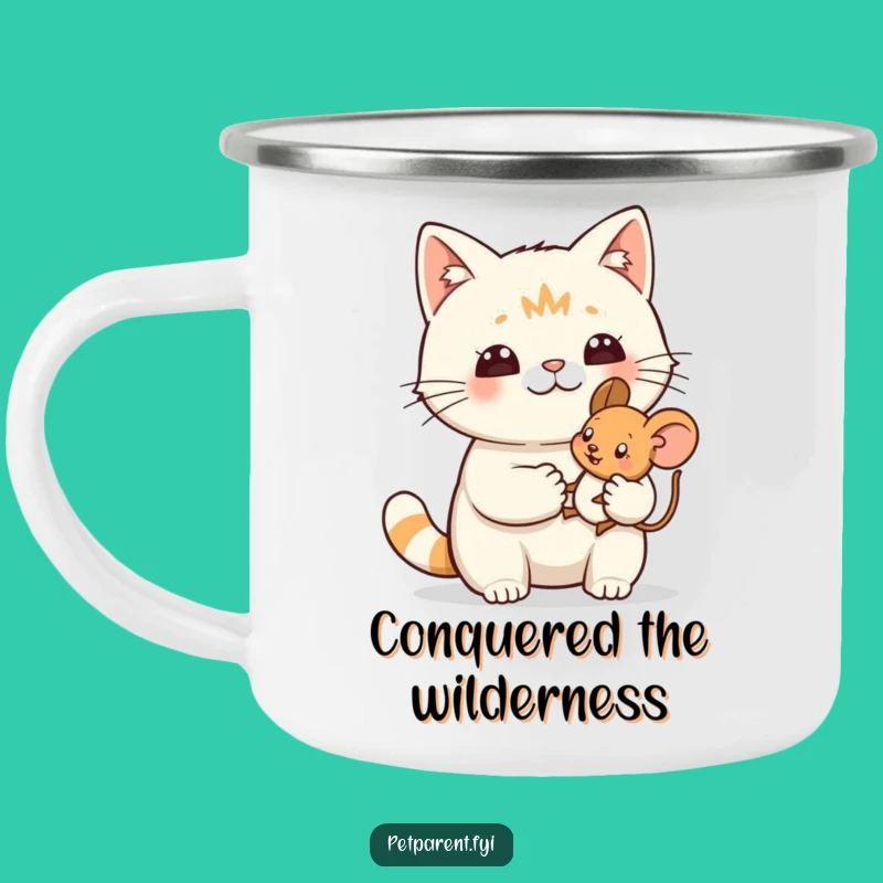 Funny Cat Camping Mug: Hunter's Pride, a Hilarious Outdoor Gift