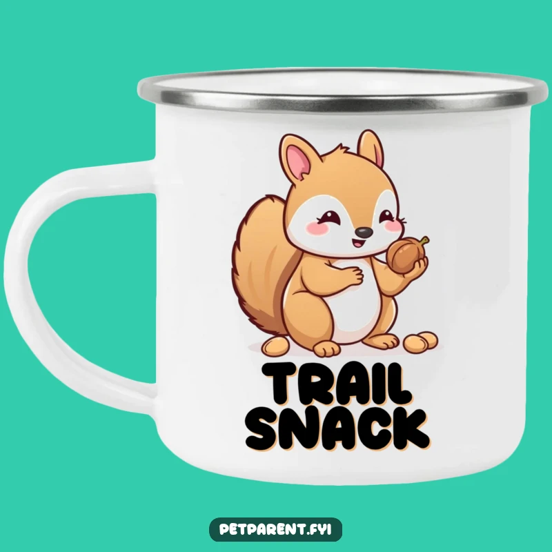 Funny Kawaii Squirrel Camping Mug: Nut Sharer Pal - Durable & Kind Outdoor Gift