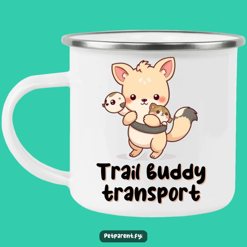 Funny Playful Animal Camp Mug - Adventure Pet Carrier Gift