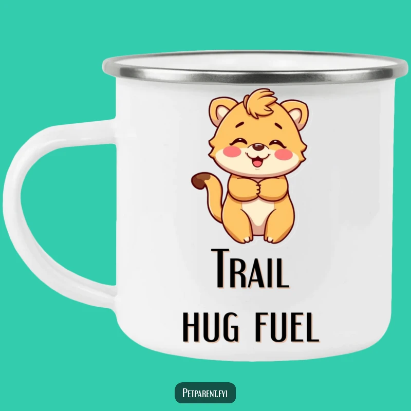 Funny Animal Hug Camping Mug: Adventure Fuel, Durable Character Mug, Perfect Funny Gift