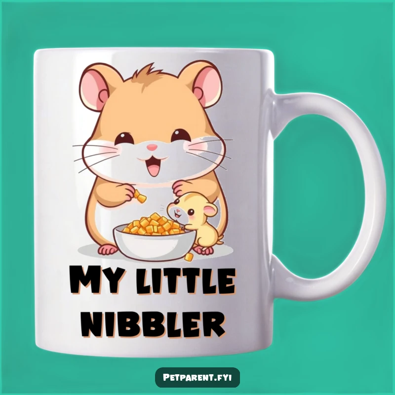 Funny Cheerful Hamster Mug Gift - Adorable Family Moment For Pet Lovers