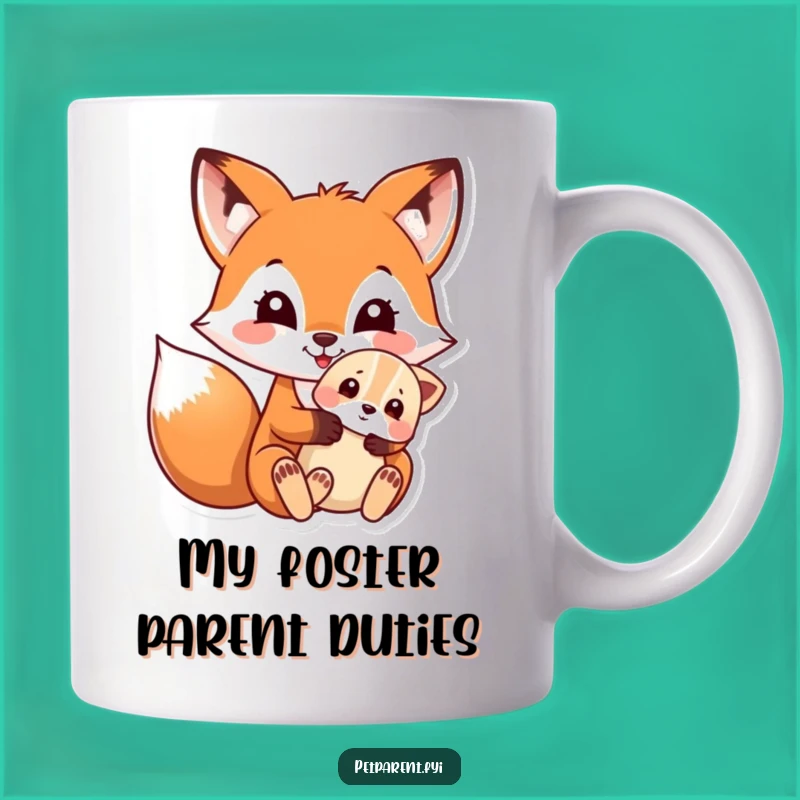 Funny Fox and Puppy Mug: A Delightful Gift for Animal Lovers
