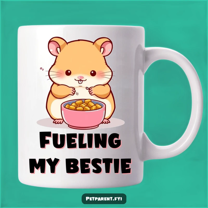 Funny Hamster Mug: Tiny Food Bowl Prep Art, Perfect Funny Gift for Small Pet Lovers
