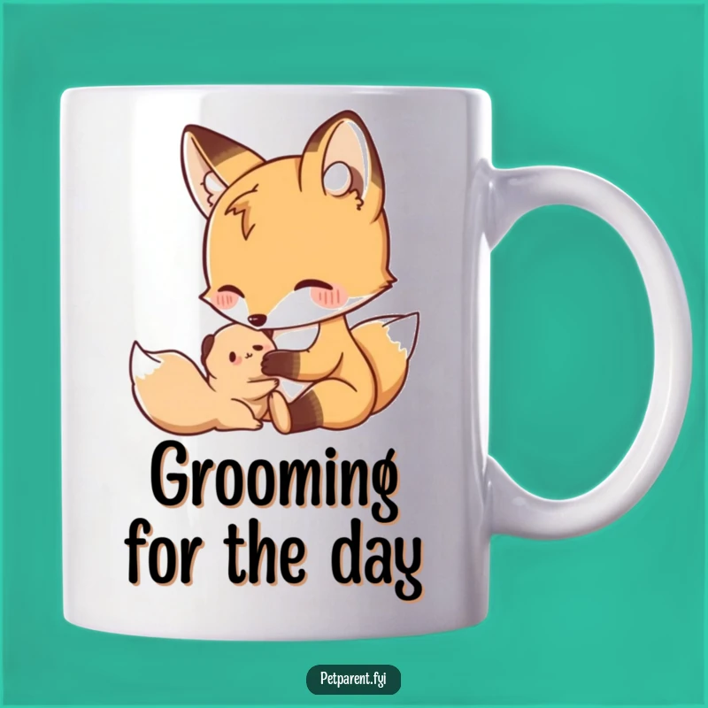 Funny Nurturing Fox Mug Gift - Caring Animal Moment For Gentle Souls
