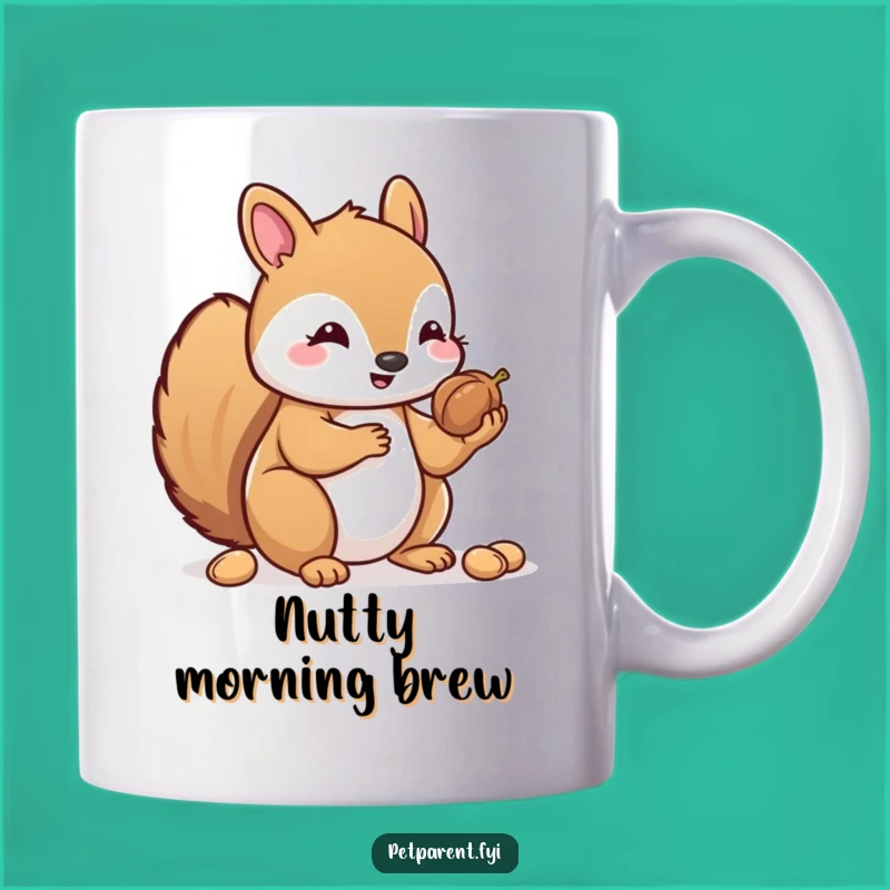 Funny Kawaii Squirrel Mug: Generous Nut Sharer - Cute & Kind Gift Mug