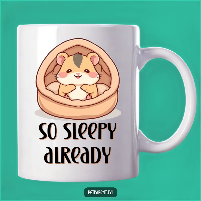 Funny Hamster Bed Mug: Cozy Creator & Comfort - Perfect Gift