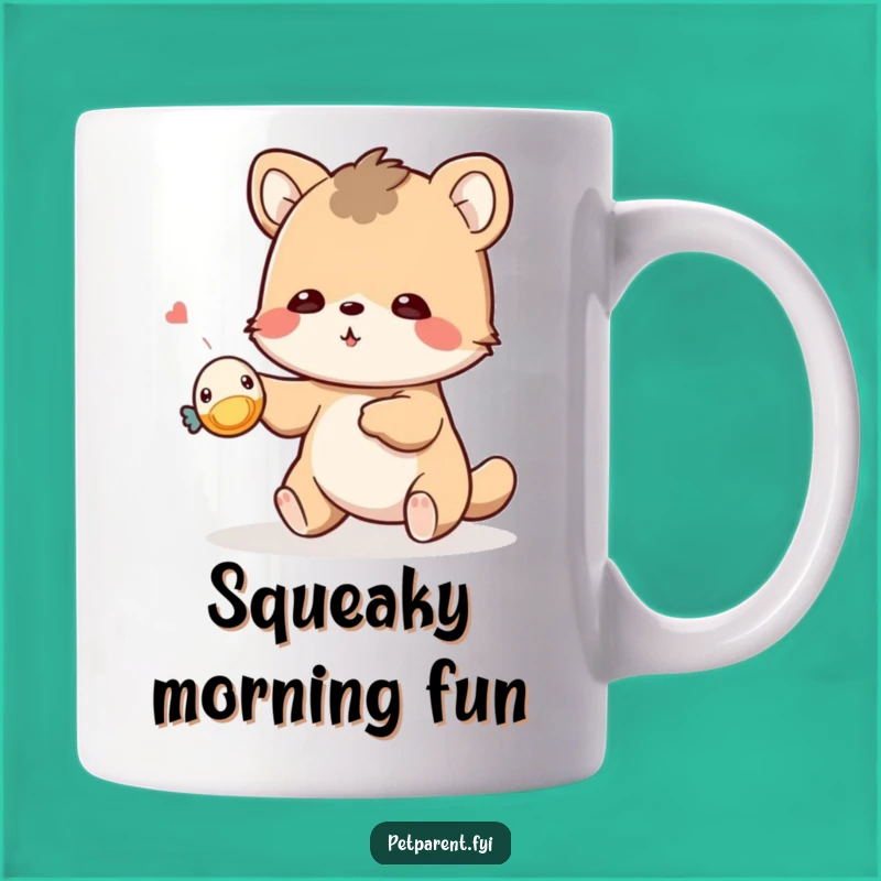 Funny Playful Animal Toy Mug: Squeaky Fun Gift for Animal Lovers