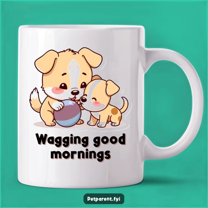 Funny Dog Puppy Toy Mug - Playful Pals - Cute Pet Gift Idea