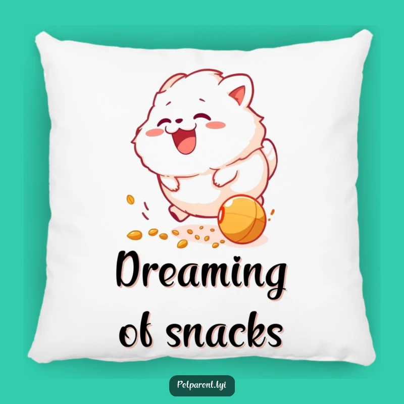 Funny Creature Food Chase Pillow - Cozy and Hilarious Accent Pillow