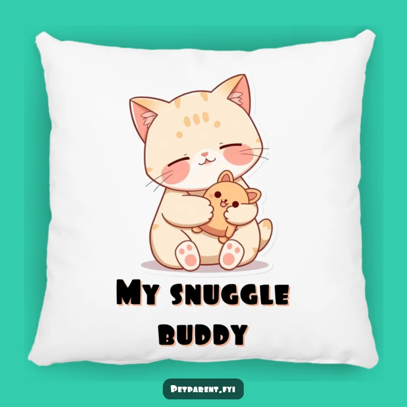 Funny Cat Pillow - Cozy Toy Snuggles - Comforting Home Decor Gift