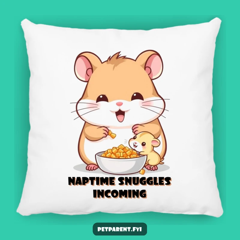 Funny Cheerful Hamster Pillow - Cozy Comfort For The Family-Oriented