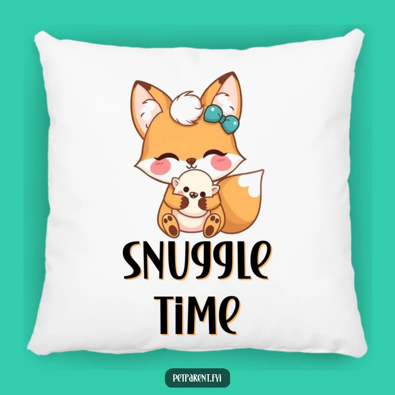 Funny Kawaii Fox Pillow: Cozy Fluffy Toy Hug Decor - Soft & Cute Gift Pillow