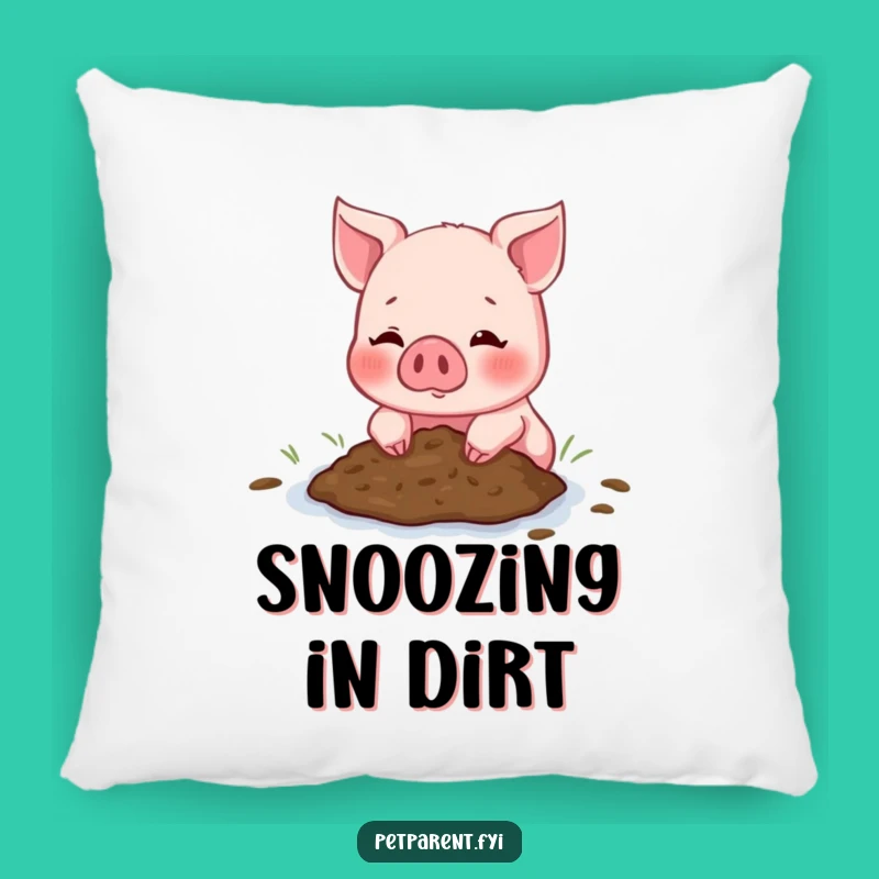 Funny Piglet Mud Pillow - Cozy Friendship Comfort - Cute Home Decor