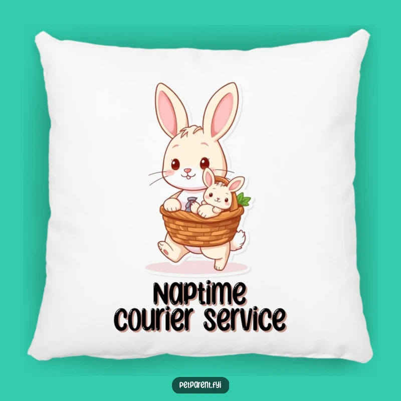 Funny Rabbit Pillow: Soft Baby Bunny Cushion, Cozy Funny Gift for Bunny Lovers