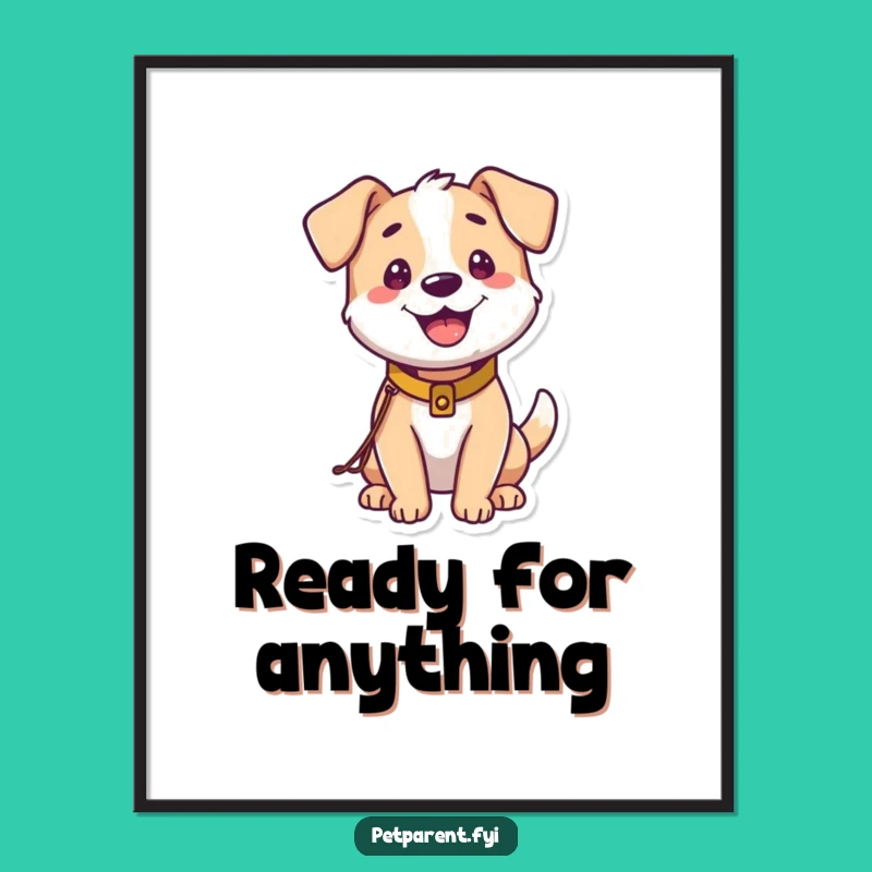 Funny Happy Dog Digital Print: Joyful Pup Art, Instant Hilarious Decor.