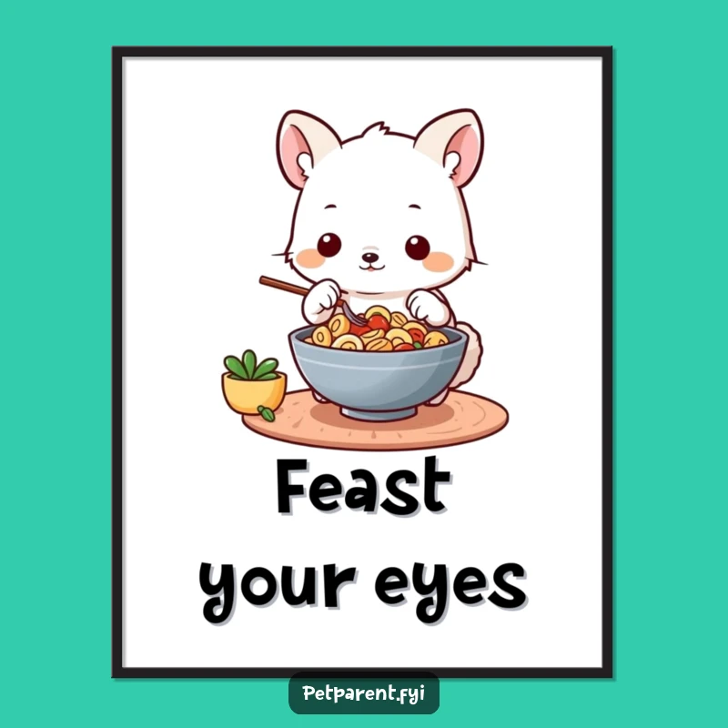 Funny Squirrel Chef Digital Art: Instant Download Animal Cooking Decor