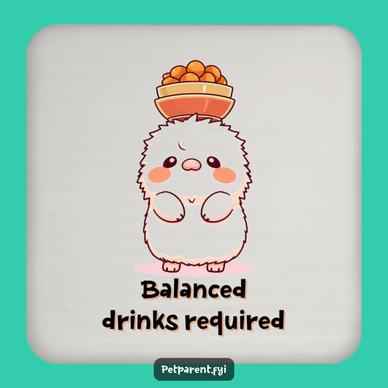 Funny Head Bowl Creature Drink Coaster - Protect Surfaces with Juggling Flair