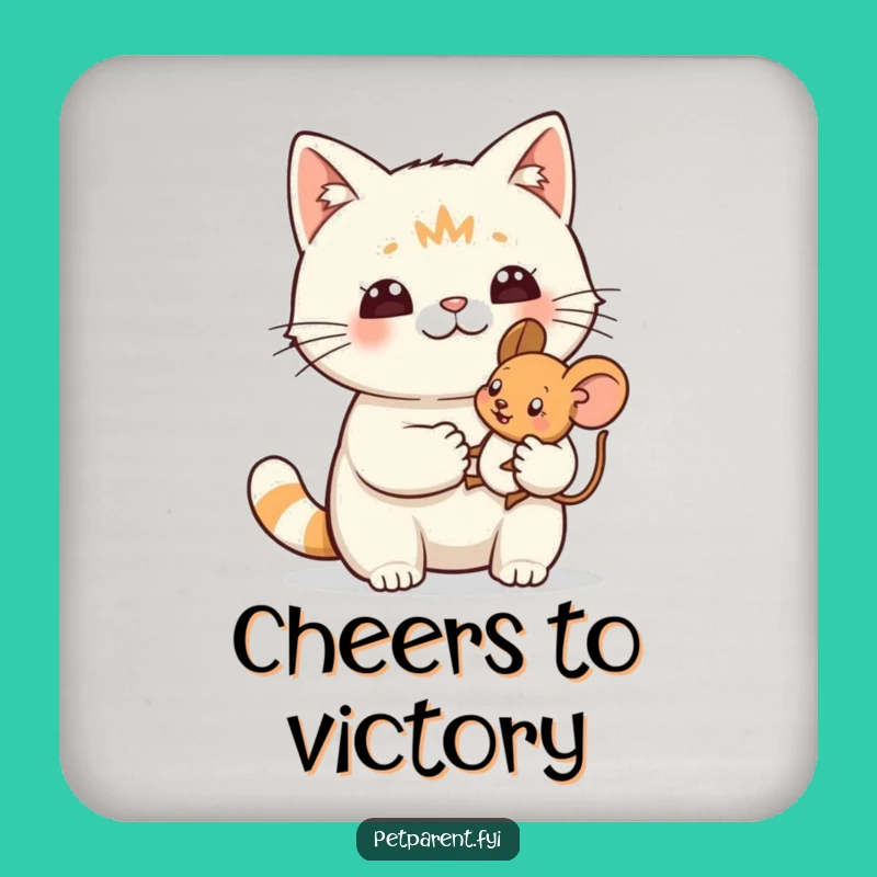 Funny Cat Coaster: Protect Surfaces with Pride, a Hilarious Gift