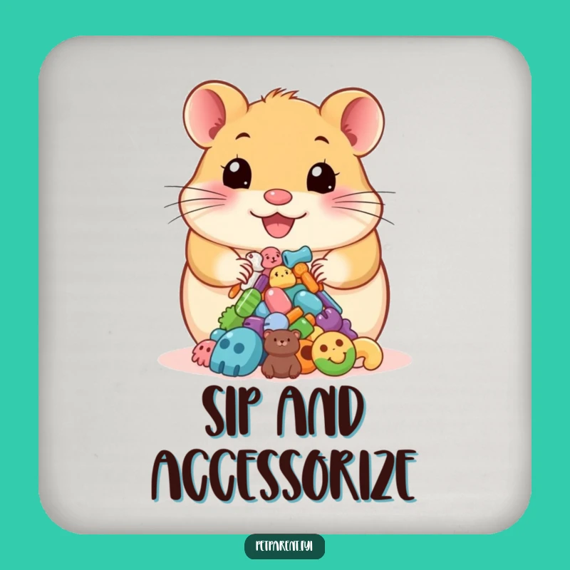 Funny Hamster Accessories Coaster: Protect Surfaces with Pet Charm