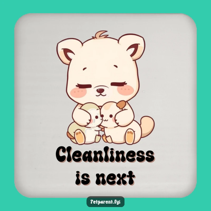 Funny Nurturing Animal Grooming Coaster - Cute Table Protection Gift