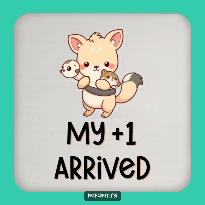 Funny Playful Animal Pet Coaster - Cute Table Protection Gift