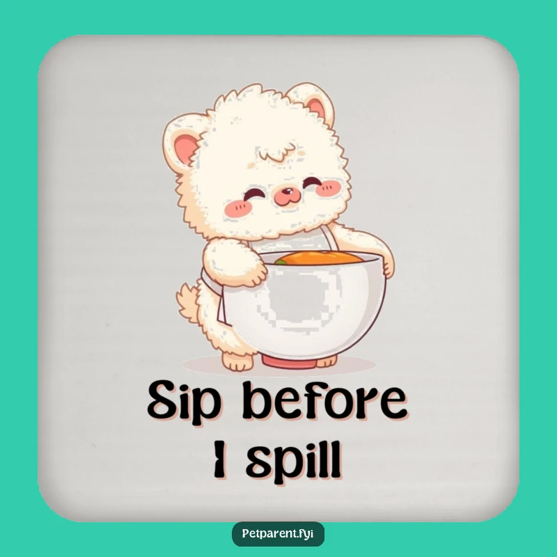 Funny Chef Creature Drink Coaster - Protect Surfaces with Kitchen Flair