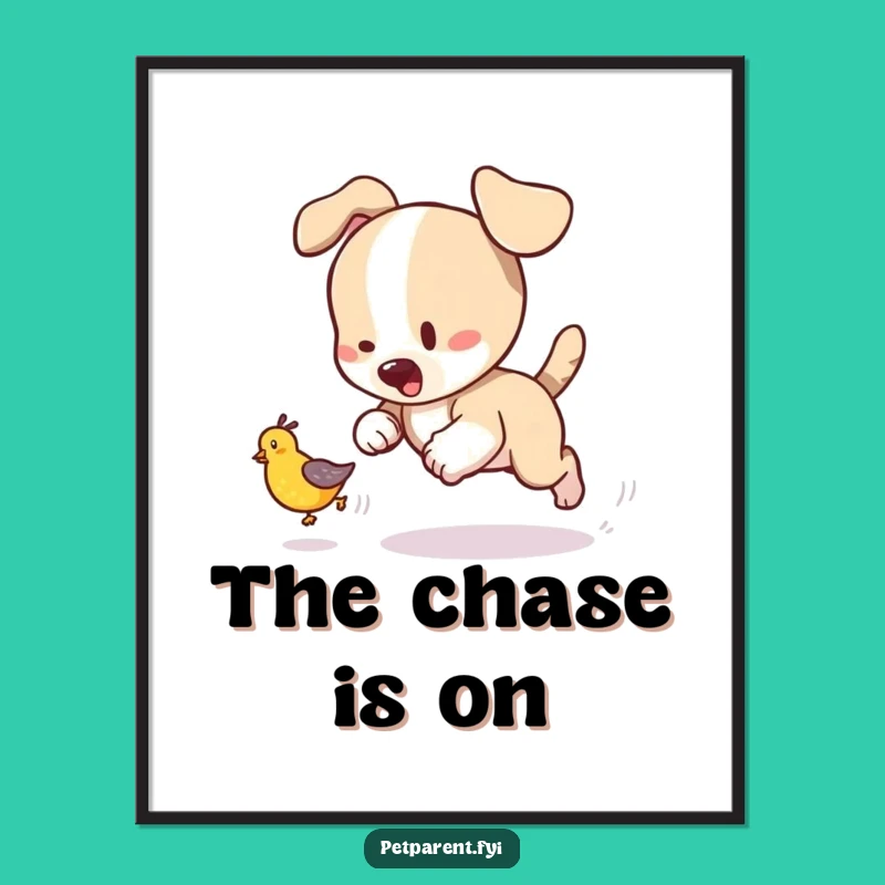 Funny Puppy Poster - Art That Chases Smiles