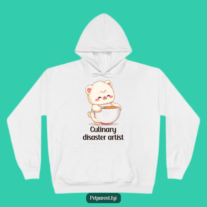 Cozy Funny Chef Creature Hoodie - Warm Wear for Kitchen Adventures
