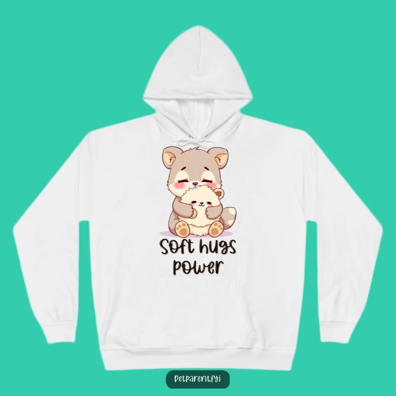 Funny Affectionate Animal Hoodie: Cozy Hugs and Warm Feelings
