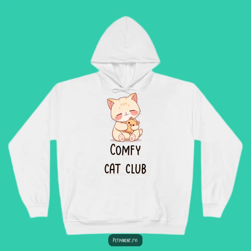 Funny Cat Hoodie - Warm Purrs & Toy Hugs - Cozy Feline Gift