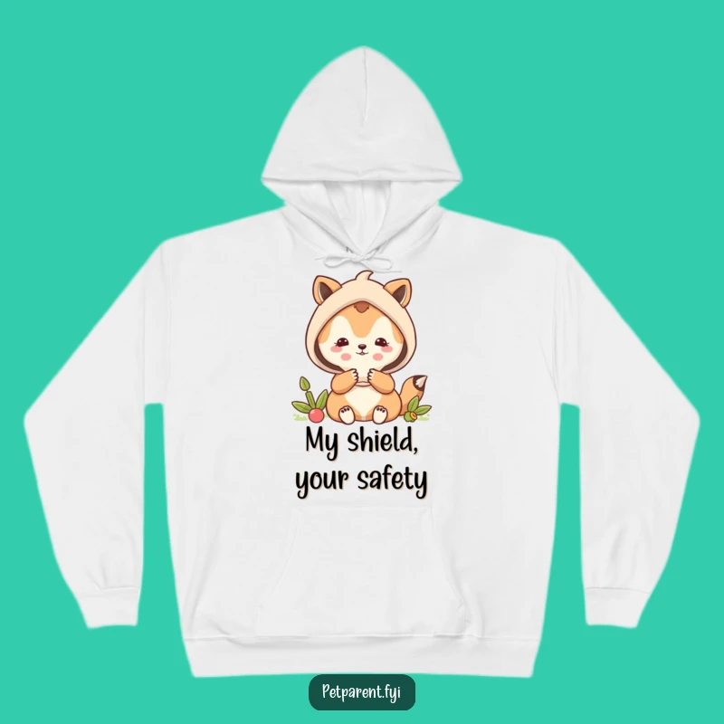Funny Protective Animal Shield Hoodie - Cozy Secure Gift
