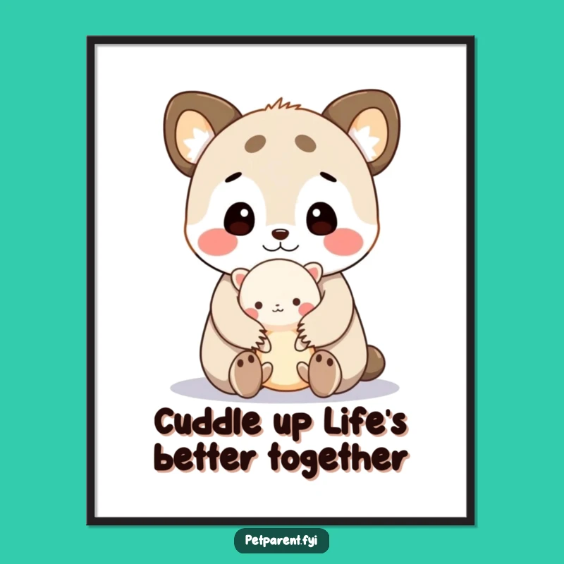 Free Printable Cute Animal Wall Art - Funny Downloadable Art for Your Cozy Home