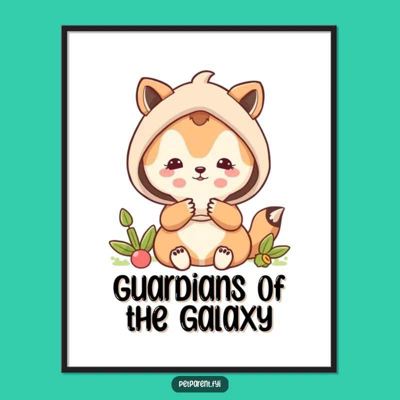 Free Printable Wall Art: Protective Animal Guards Little One - Funny Downloadable Decor!