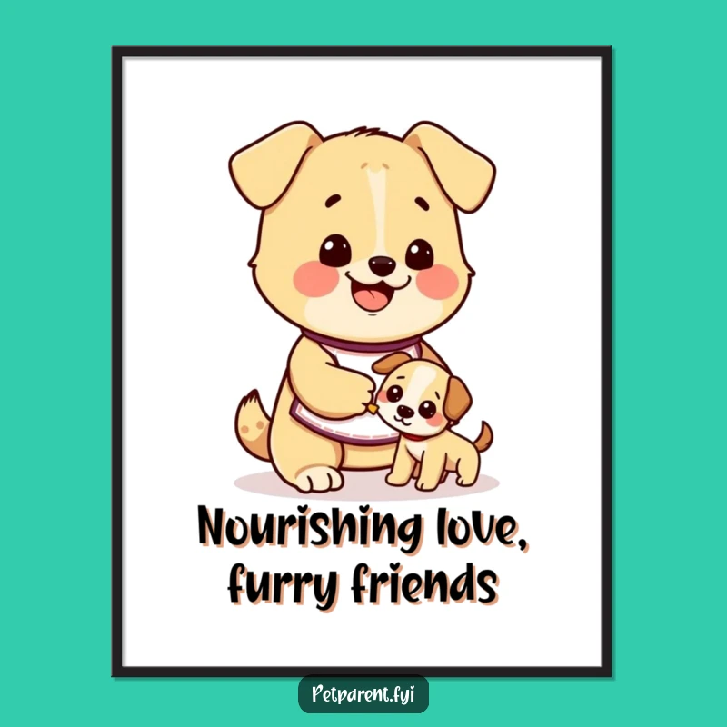 Funny Free Printable Wall Art: Happy Doggy Mom - Adorable Downloadable Decor!