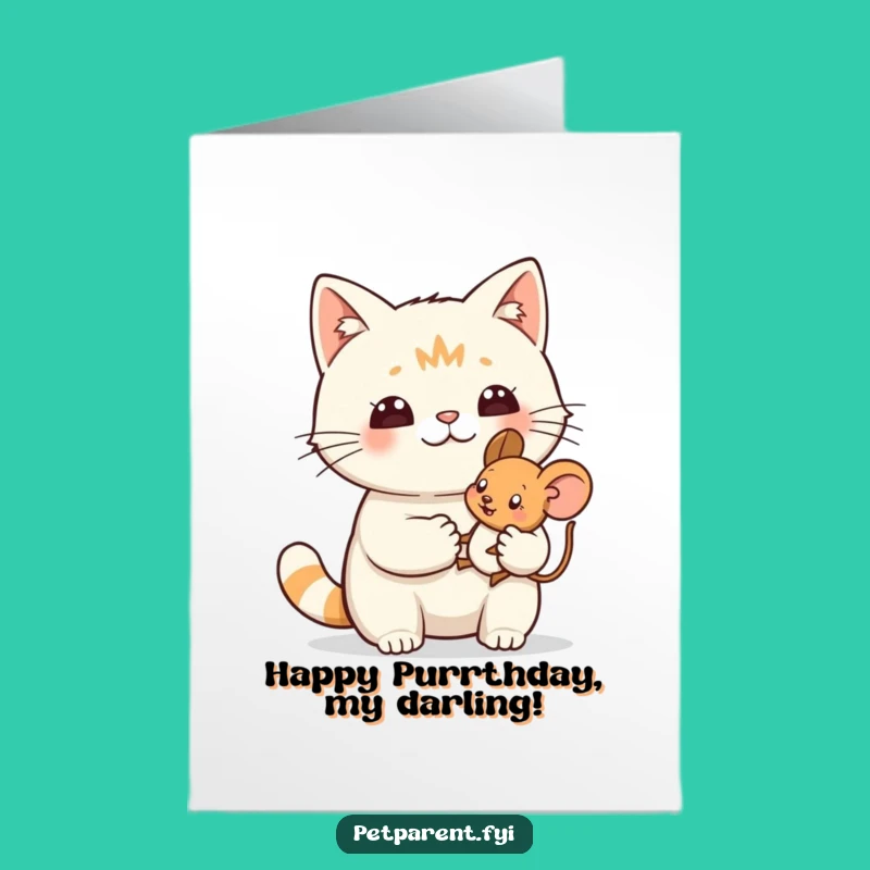 Free Printable Cat Birthday Card: Funny Proud Cat DIY Funny Downloadable Gift