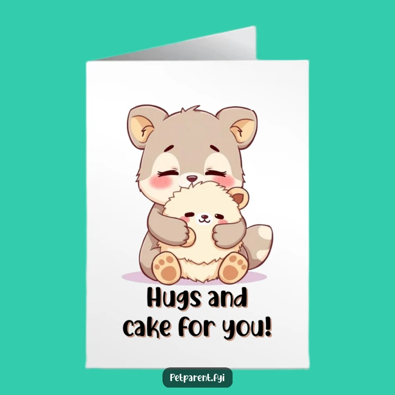 Free Printable Cozy Birthday Card - Funny Downloadable for Warm Wishes, Print at Home