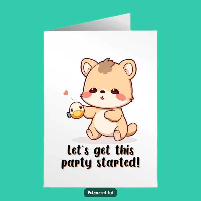 Free Printable Playful Birthday Card - Funny Downloadable for Energetic Celebrations, Print at Home