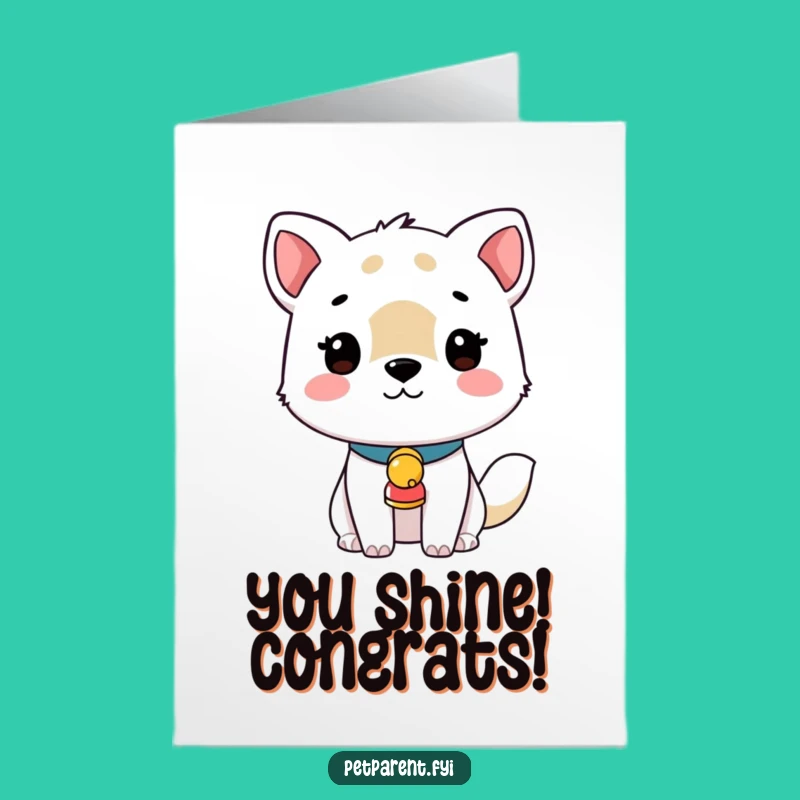 Free Printable Congrats Card: Jingle Bell Animal's Success - DIY Download