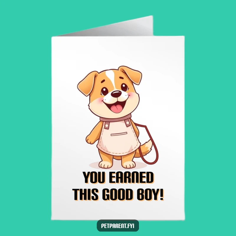 Free Printable Happy Dog Congrats Card: Award-Winning Pup Downloadable