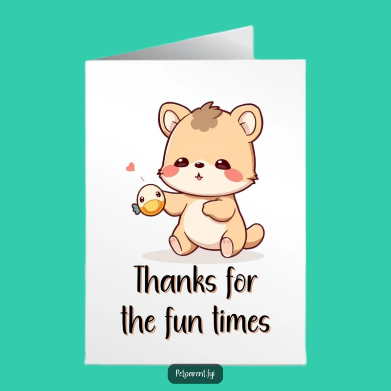Free Printable Cheerful Thank You Card - Funny Downloadable for Playful Gratitude, Print at Home