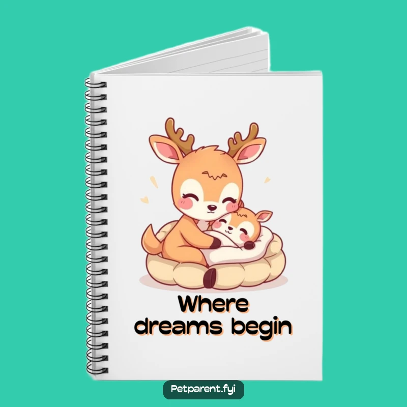 Funny Deer Bed Notebook: Journal Your Thoughts with Humor, Gift Idea