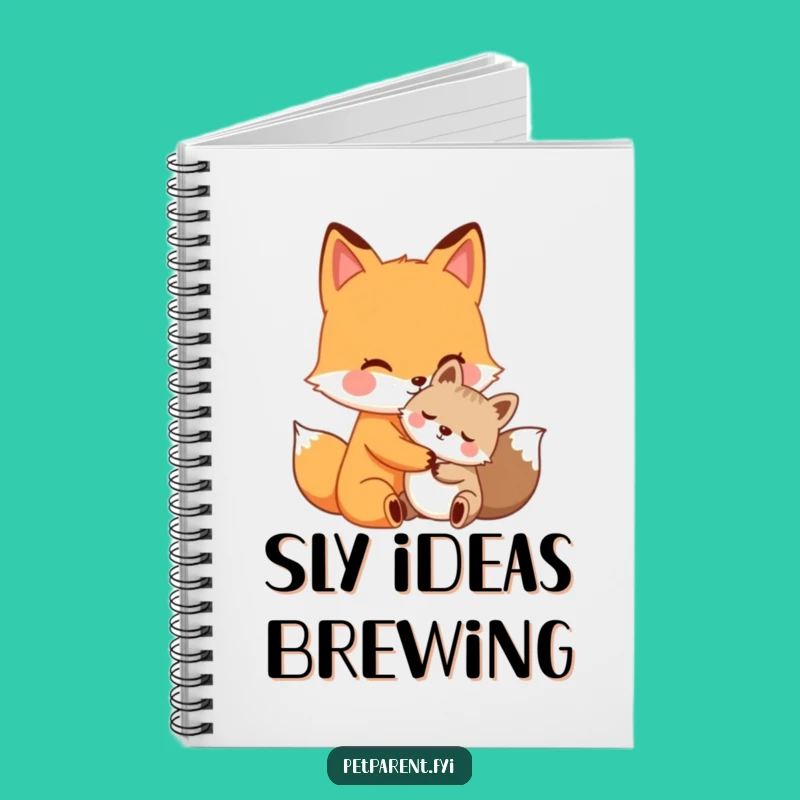 Funny Fox Hug Notebook - Cute Journal for Friends & Perfect Gift Idea